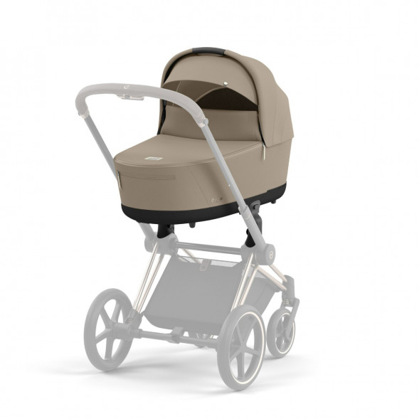 Коляска 2 в 1 Cybex Priam IV Cozy Beige, шасси Rosegold