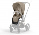 Коляска 2 в 1 Cybex Priam IV Cozy Beige, шасси Rosegold