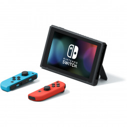 Игровая приставка Nintendo Switch OLED 64 ГБ, неоновый синий/неоновый красный