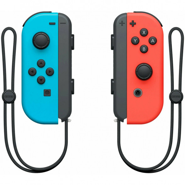 Игровая приставка Nintendo Switch OLED 64 ГБ, неоновый синий/неоновый красный