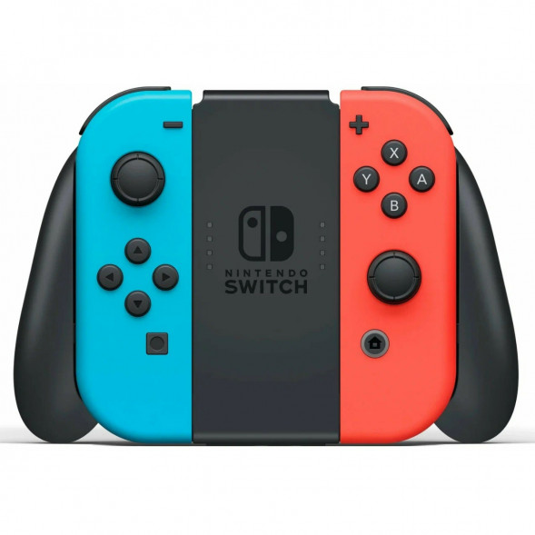 Игровая приставка Nintendo Switch OLED 64 ГБ, неоновый синий/неоновый красный