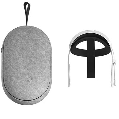 Крепление Oculus Elite с аккумулятором и футляром для Oculus Quest 2 черный/белый