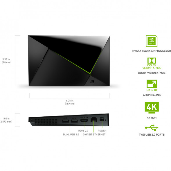 ТВ-приставка NVIDIA SHIELD TV PRO, черный