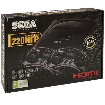 Игровая приставка Super Drive 2 Classic HDMI (220 встроенных игр)