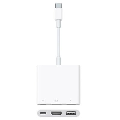 Адаптер Apple USB-C Digital AV Multiport Adapter, бел, MUF82ZM/A