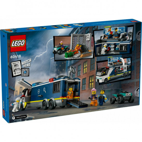 Конструктор LEGO City 60418 Полицейский грузовик криминалистической лаборатории