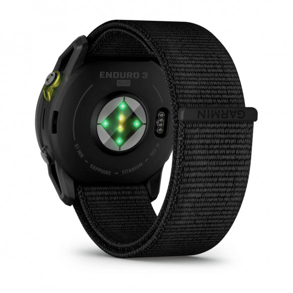 Умные часы Garmin Enduro 3 51mm Black с нейлоновым ремешком UltraFit 010-02751-01 в Хабаровске
