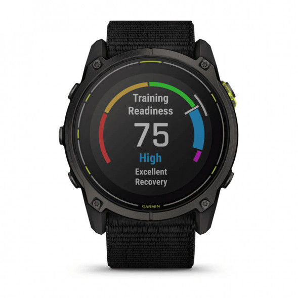 Умные часы Garmin Enduro 3 51mm Black с нейлоновым ремешком UltraFit 010-02751-01 в Хабаровске