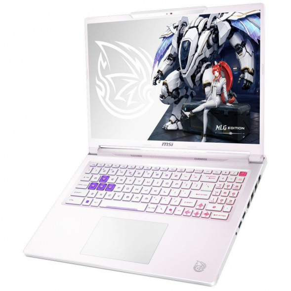 Ноутбук MSI Crosshair A16 HX MLG Edition E8WGXK-089XRUY (16&amp;quot;, IPS, AMD Ryzen 9 8940HX 2.4ГГц, 16 ядер, 16ГБ DDR5, 1ТБ SSD, NVIDIA GeForce RTX 5070 - 12 ГБ, без ОС), белый 