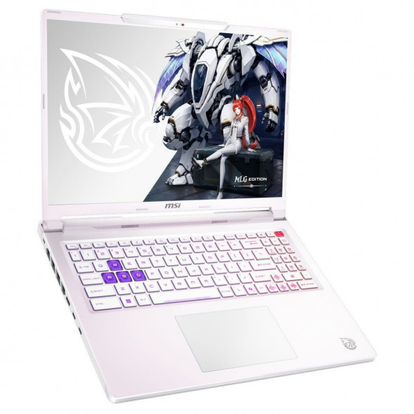 Ноутбук MSI Crosshair A16 HX MLG Edition E8WGXK-089XRUY (16&amp;quot;, IPS, AMD Ryzen 9 8940HX 2.4ГГц, 16 ядер, 16ГБ DDR5, 1ТБ SSD, NVIDIA GeForce RTX 5070 - 12 ГБ, без ОС), белый 