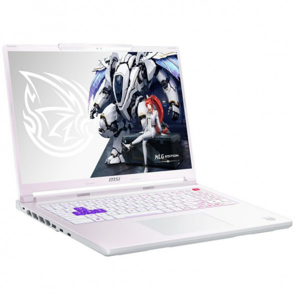 Ноутбук MSI Crosshair A16 HX MLG Edition E8WGXK-089XRUY (16&amp;quot;, IPS, AMD Ryzen 9 8940HX 2.4ГГц, 16 ядер, 16ГБ DDR5, 1ТБ SSD, NVIDIA GeForce RTX 5070 - 12 ГБ, без ОС), белый 