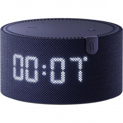 Умная колонка Яндекс Новая Станция Мини (с часами) - умная колонка с Алисой, синий сапфир