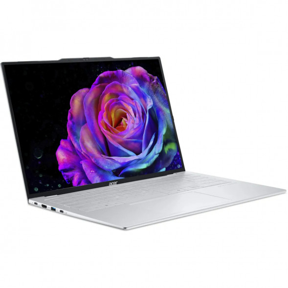 Ноутбук Acer Swift Air 16 SFA16-61M-R721 (16&amp;quot;, OLED, AMD Ryzen AI 7 350 2ГГц, 8 ядер, 16ГБ LPDDR5, 1ТБ SSD, AMD Radeon 860M, без ОС), серебристый 