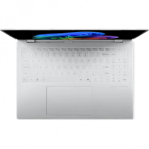 Ноутбук Acer Swift Air 16 SFA16-61M-R721 (16&amp;quot;, OLED, AMD Ryzen AI 7 350 2ГГц, 8 ядер, 16ГБ LPDDR5, 1ТБ SSD, AMD Radeon 860M, без ОС), серебристый 