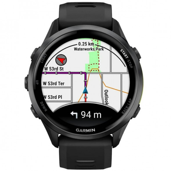 Умные часы Garmin Forerunner 970 Carbon Gray DLC Titanium ремешок Black/Translucent Whitestone 010-02969-10 в Хабаровске