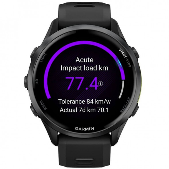 Умные часы Garmin Forerunner 970 Carbon Gray DLC Titanium ремешок Black/Translucent Whitestone 010-02969-10 в Хабаровске