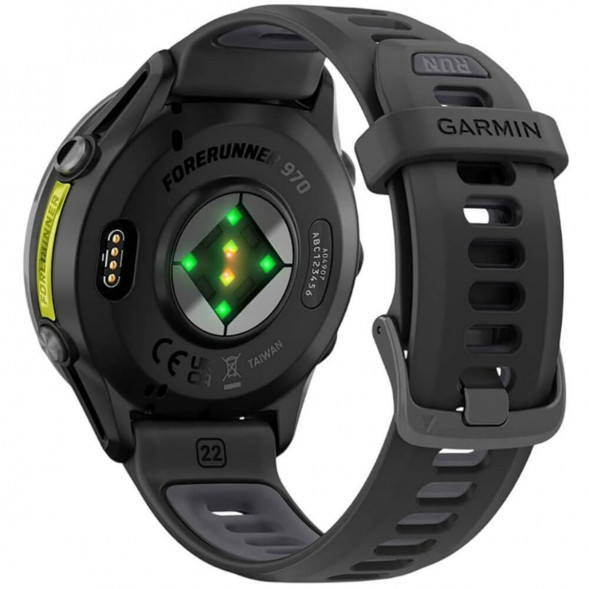 Умные часы Garmin Forerunner 970 Carbon Gray DLC Titanium ремешок Black/Translucent Whitestone 010-02969-10 в Хабаровске