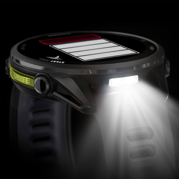 Умные часы Garmin Forerunner 970 Carbon Gray DLC Titanium ремешок Black/Translucent Whitestone 010-02969-10 в Хабаровске