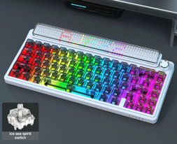 Беспроводная игровая механическая клавиатура Ajazz Pixel 68, 8K, Hot-Swap, RGB, с матричным LED экраном