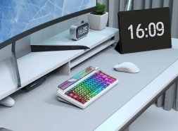 Беспроводная игровая механическая клавиатура Ajazz Pixel 68, 8K, Hot-Swap, RGB, с матричным LED экраном