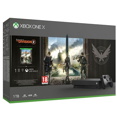 Microsoft Xbox One X 1Tb Black + Tom Clancy’s The Division 2
