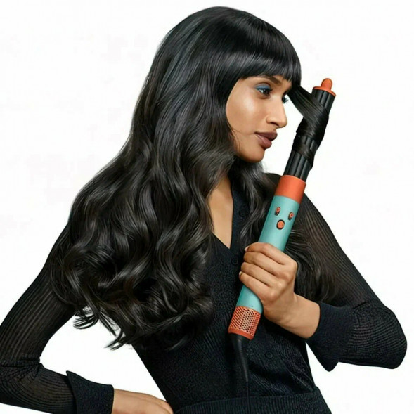 Cтайлер Dyson Airwrap i.d. Straight+Wavy HS08, Ceramic Patina/Topaz Orange