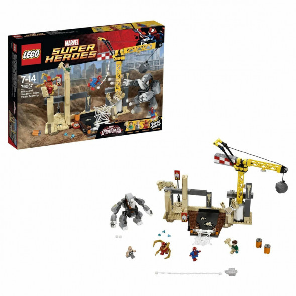 Конструктор LEGO Super Heroes 76037 Носорог и Песочный человек против Супергероев