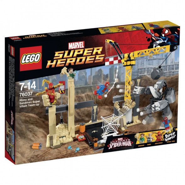 Конструктор LEGO Super Heroes 76037 Носорог и Песочный человек против Супергероев