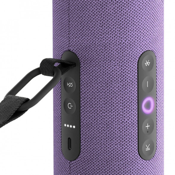 Умная портативная колонка Яндекс Станция Стрит с Алисой, фиолетовый