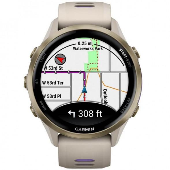 Умные часы Garmin Forerunner 970 Soft Gold Titanium/French Gray Translucent Indigo Band 010-02969-12 в Хабаровске