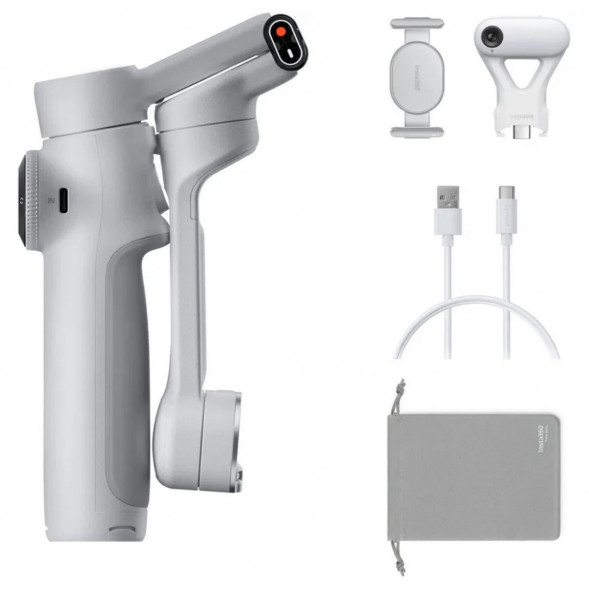 Стабилизатор Insta360 Flow 2 AI Tracker Bundle, Stone Gray 