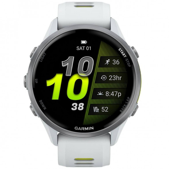 Умные часы Garmin Forerunner 970 Titanium Whitestone/Translucent Amp Yellow Band 010-02969-11 в Хабаровске