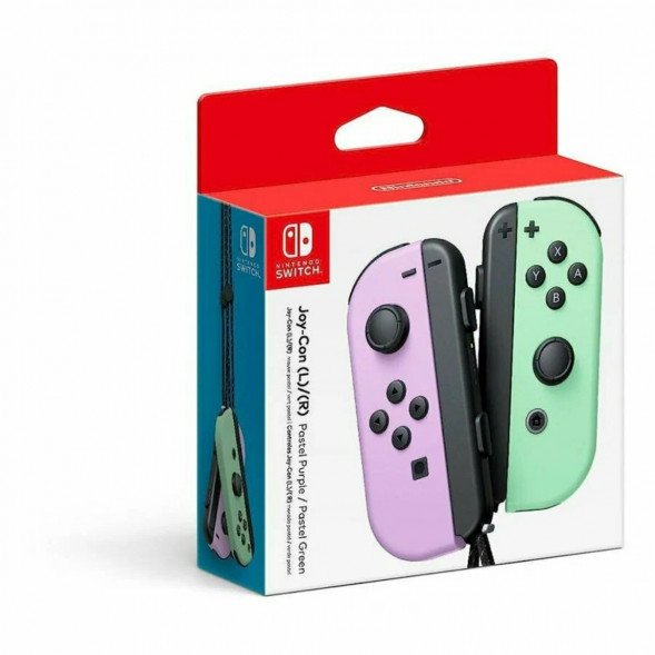 Геймпад Nintendo Switch Joy-Con controllers Duo, пастельный пурпурный / пастельный зеленый