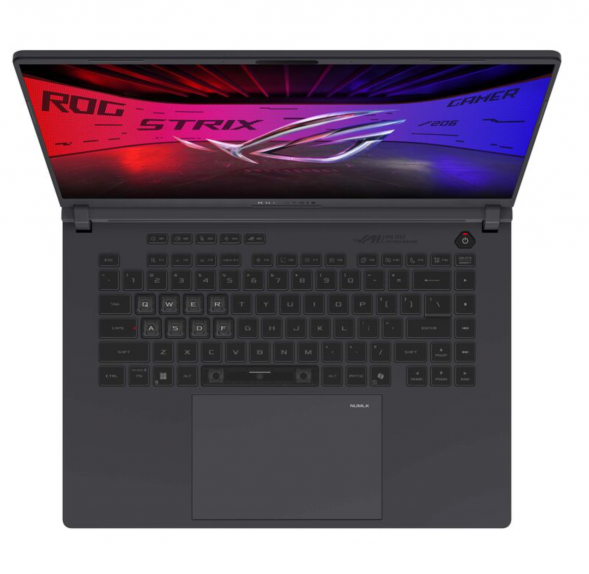 Ноутбук ASUS ROG Strix G16 2025 G615LR-S5222 (Intel Core Ultra 9 275HX 2700MHz/16&amp;quot;/2560x1600/32Gb/1Tb/NVIDIA GeForce RTX 5070Ti/Без ОС) Серый