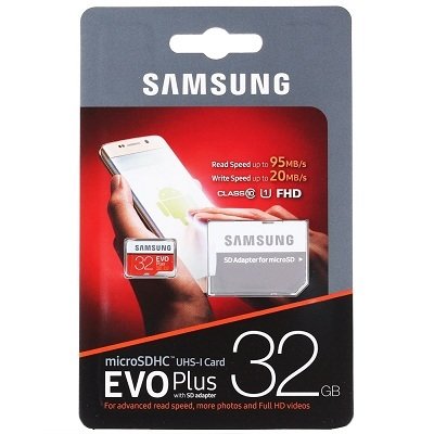 Карта памяти Samsung EVO Plus microSDHC 32GB MB-MC32GA/RU