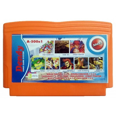 Картридж для Dendy 500 игр в 1 (A-500в1)