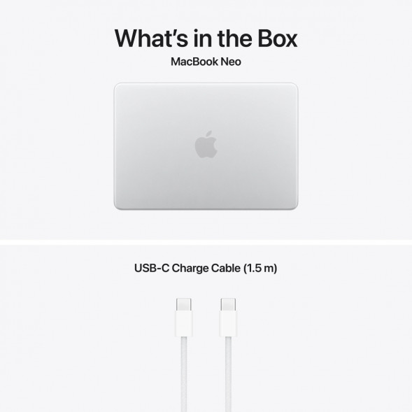 Ноутбук Apple MacBook Neo MHFA4 (A18 Pro 5-Core GPU, 8/256GB), Серебристый/Silver в Тольятти