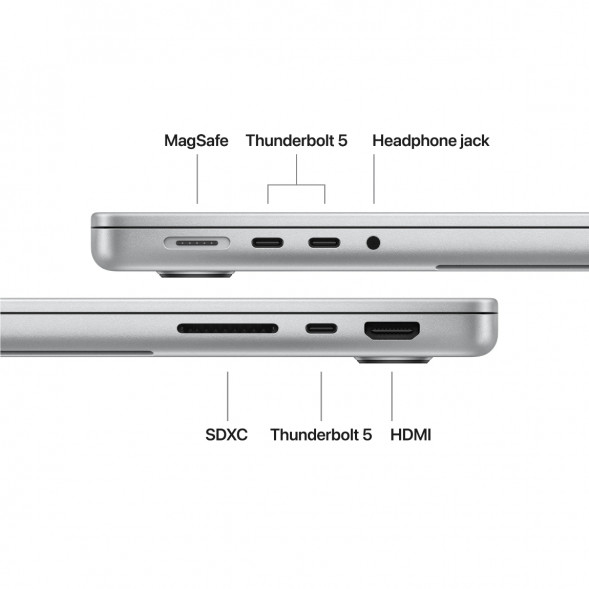 Ноутбук Apple MacBook Pro 14 2026 MJLV4 (M5 Pro 16-Core GPU, 24GB/2TB), Серебристый/Silver
