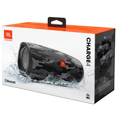 Портативная акустика JBL Charge 4 black/white camouflage