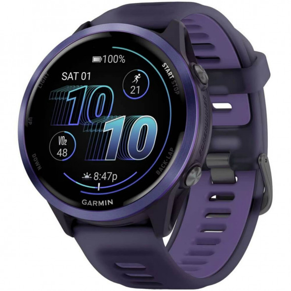 Умные часы Garmin Forerunner 570 47 мм Indigo Aluminium/Translucent Imperial Purple/Indigo 010-02971-02 в Хабаровске