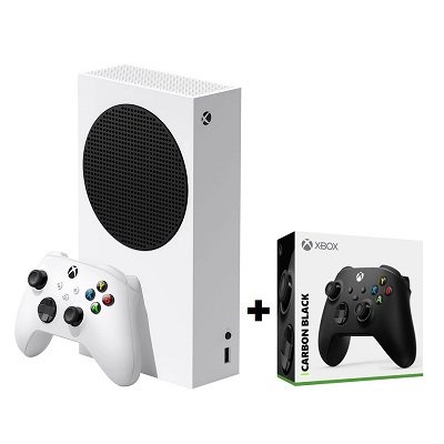 Игровая приставка Microsoft Xbox Series S + Геймпад Microsoft Xbox Series Carbon