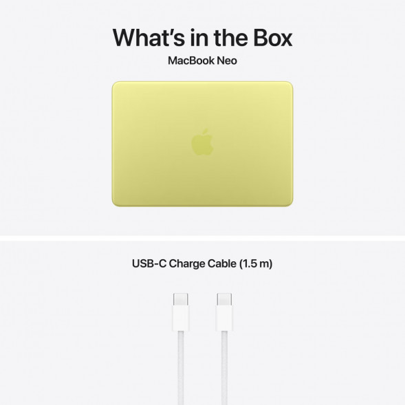 Ноутбук Apple MacBook Neo MHFD4 (A18 Pro 5-Core GPU, 8/256GB), Желтый/Citrus в Тольятти