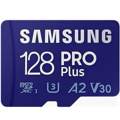 Карта памяти micro SDXC 128Gb Samsung PRO Plus U3 A2 V30 160/120MB/s (MB-MD128G-K)