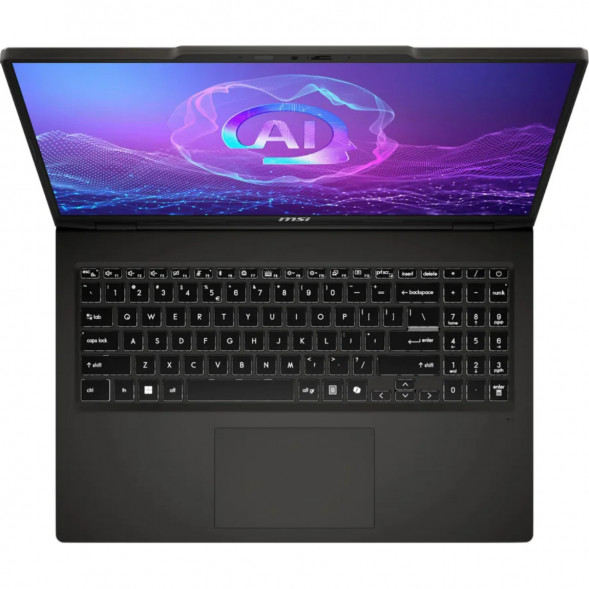 Ноутбук MSI VenturePro 16 AI A2HVEG-033XRU (16&amp;quot;, OLED, Intel Core Ultra 7 255H 2ГГц, 16 ядер, 16ГБ DDR5, 1ТБ SSD, NVIDIA GeForce RTX 4050 - 6 ГБ, FreeDOS), серый 