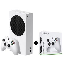 Игровая приставка Microsoft Xbox Series S + Геймпад Microsoft Xbox Series Robot белый