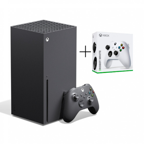 Microsoft Xbox Series X  + Геймпад Microsoft Xbox Series Robot белый