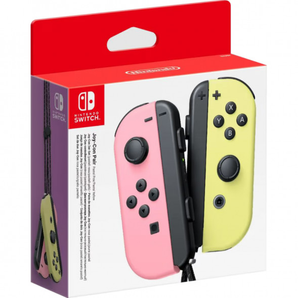 Геймпад Nintendo Switch Joy-Con controllers Duo, пастельный розовый / пастельный жёлтый