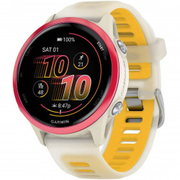 Умные часы Garmin Forerunner 570 42 мм Raspberry Aluminium/Translucent Bone/Mango 010-02970-02