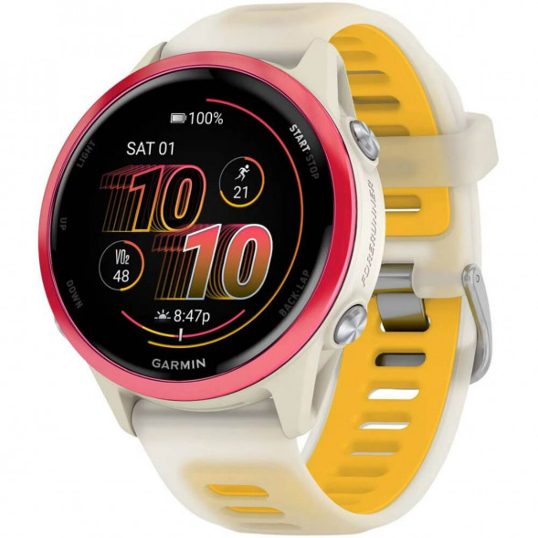 Умные часы Garmin Forerunner 570 42 мм Raspberry Aluminium/Translucent Bone/Mango 010-02970-02 в Хабаровске