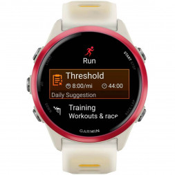 Умные часы Garmin Forerunner 570 42 мм Raspberry Aluminium/Translucent Bone/Mango 010-02970-02